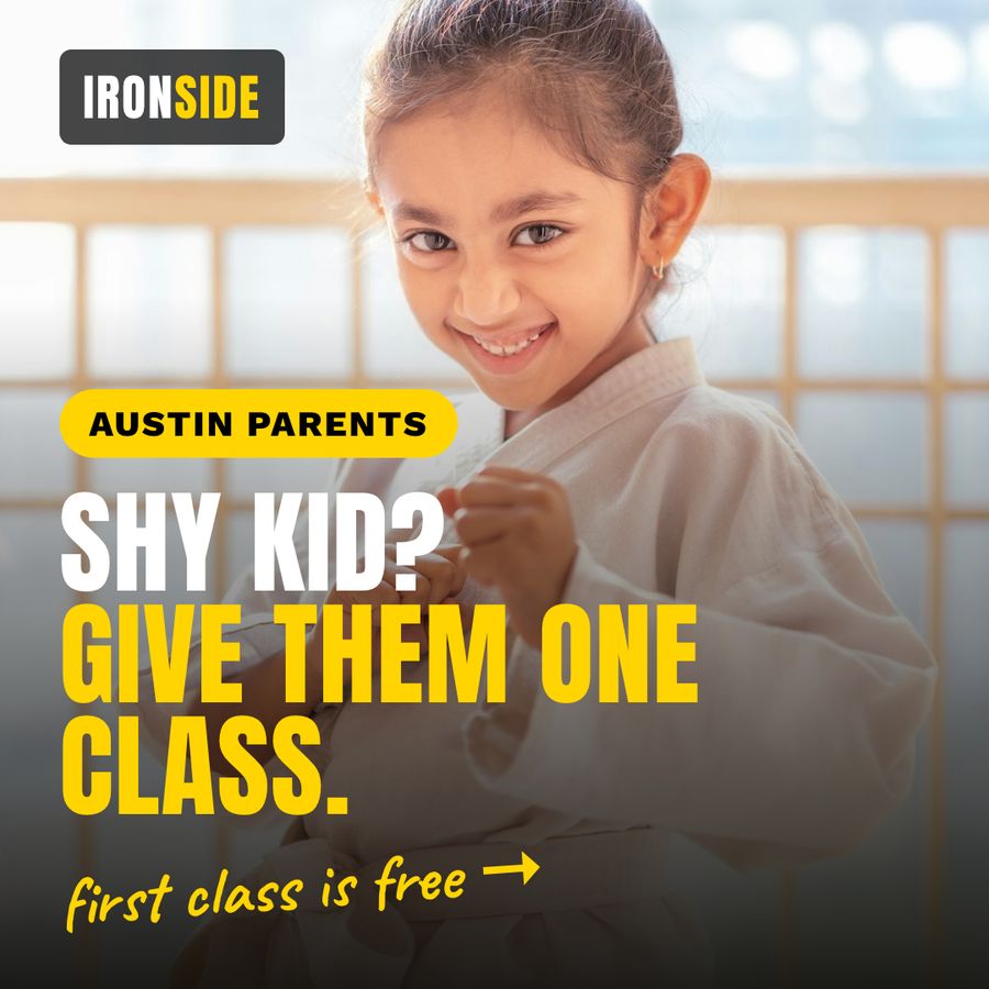 Sample ad: Shy kid? Give them one class.